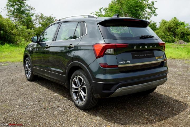 Skoda Kushaq Rear Profile View