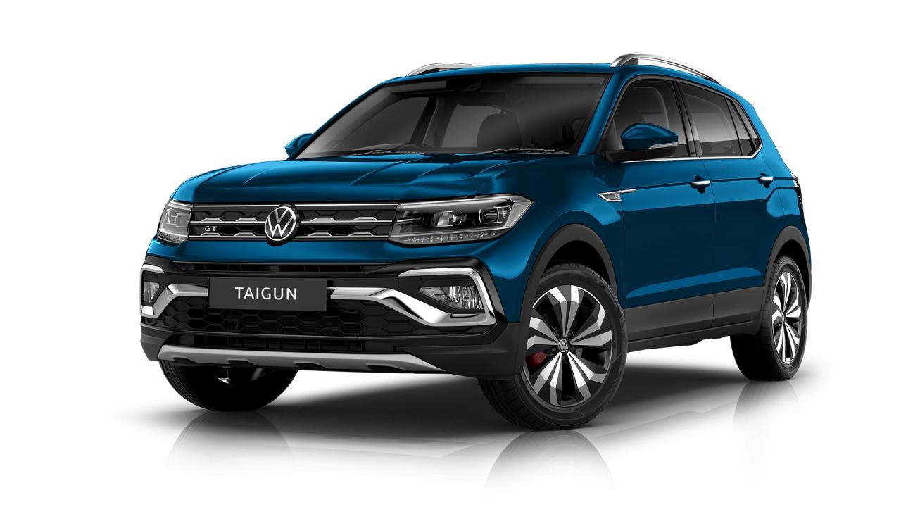 VW Taigun Front Profile Blue