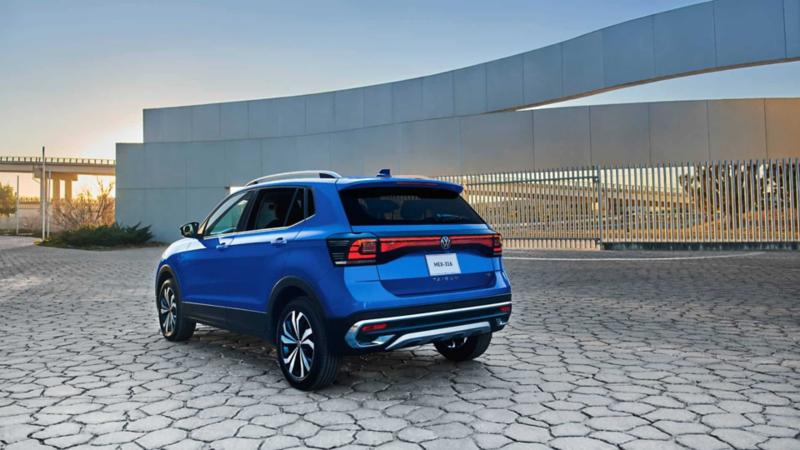 VW Taigun Rear Profile Blue